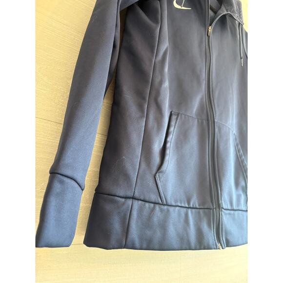 Nike jacket Therma Zip Training Hoodie Size S Dark Blue - Picture 2 of 6